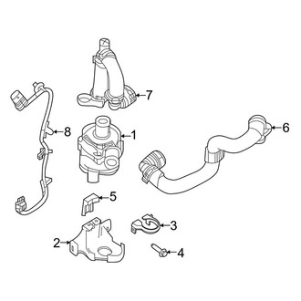 Land Rover OE - Cooling - Water Pump (Auxiliary), (2.0L Gas)