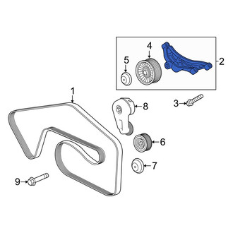 Land Rover OE - A/C Drive Belt Idler Pulley Bracket
