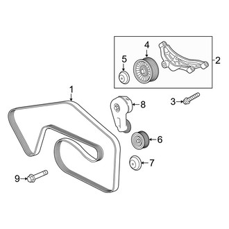 Land Rover OE - Cooling - Belts & Pulleys (Engine Drive), (3.0L)