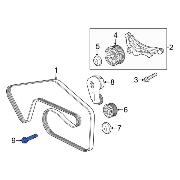 Belt Tensioner Bolt