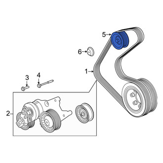 Land Rover OE - Upper Accessory Drive Belt Idler Pulley