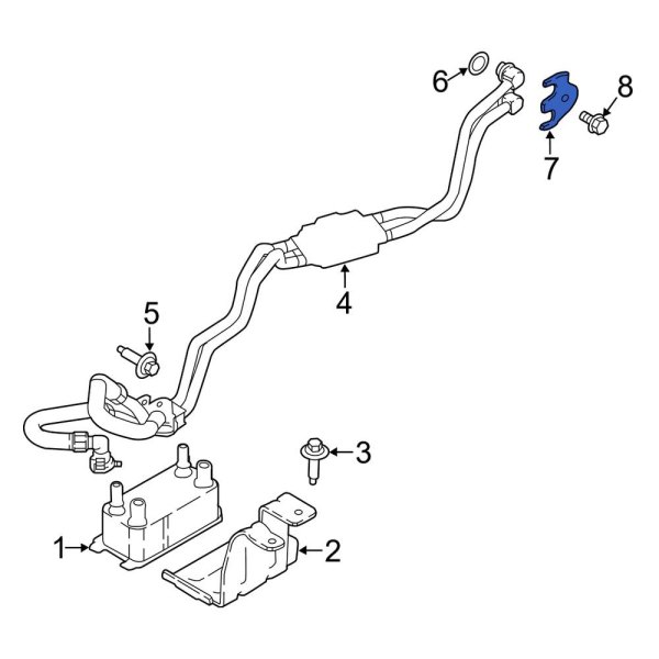 Transmission Oil Cooler Line Bracket