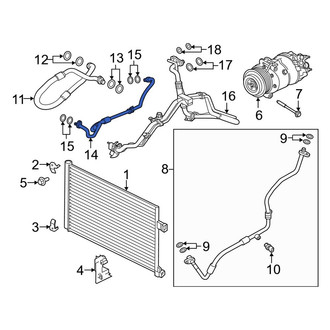 Land Rover OE - Front A/C Refrigerant Discharge Hose
