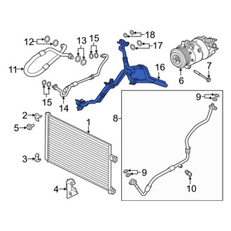 Land Rover OE - Front A/C Refrigerant Discharge Hose
