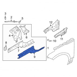 Land Rover Range Rover Velar Replacement Chassis Frames & Rails - CARiD.com