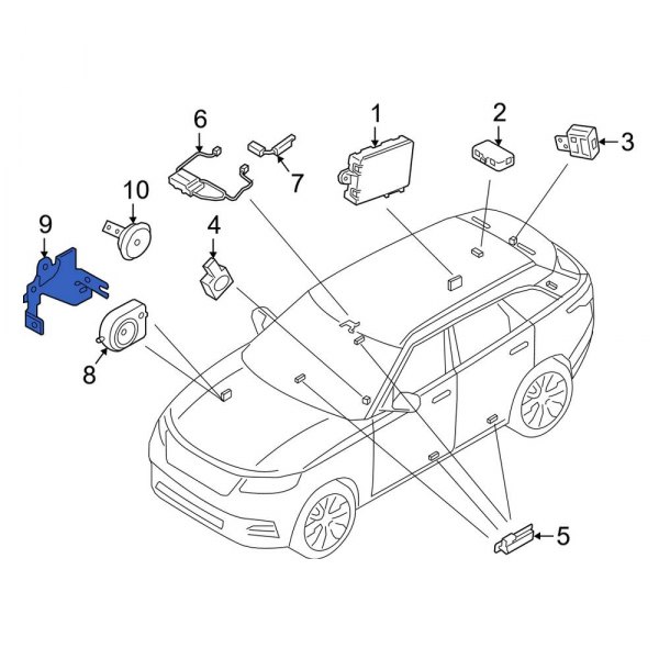 Anti-Theft Alarm Siren Bracket