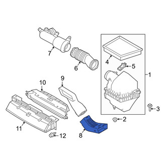 Land Rover OE - Front Lower Engine Air Intake Hose