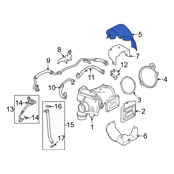 Turbocharger Mount Heat Shield