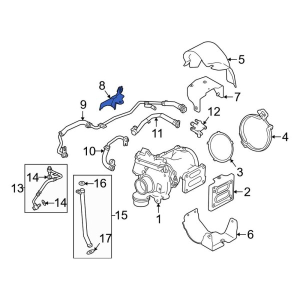 Turbocharger Mount Heat Shield