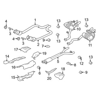 Land Rover OE - Exhaust System - Exhaust Components (5.0L)