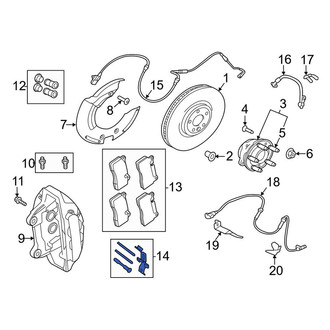 Land Rover OE - Rear Disc Brake Pad Set