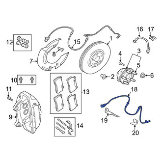 Land Rover OE - Front ABS Wheel Speed Sensor