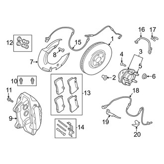 Land Rover OE - Front Suspension - Brake Components (395 mm), (SV Autobiography Dynamic)