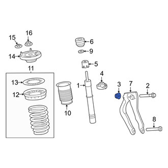 Land Rover OE - Lower Suspension Shock Absorber Nut