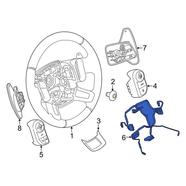 Steering Wheel Wiring Harness