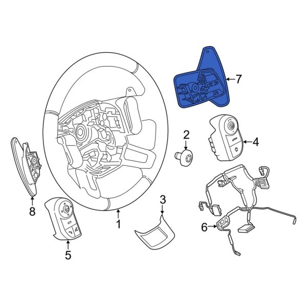 Steering Wheel Transmission Shift Control Switch