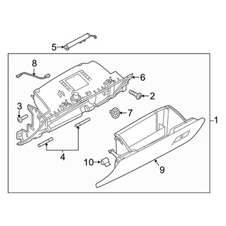 Land Rover OE - Front Glove Box Assembly
