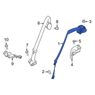 Land Rover OE - Rear Seat Belt Lap and Shoulder Belt