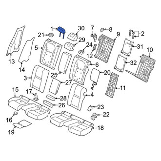 Land Rover OE - Rear Outer Headrest