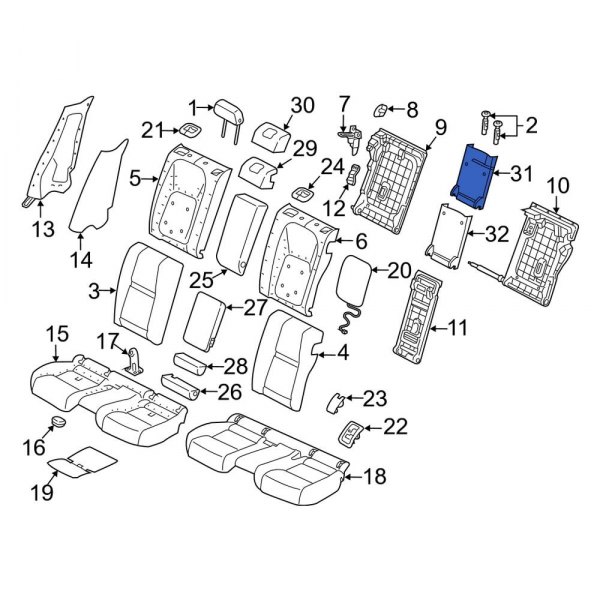 Seat Armrest Base