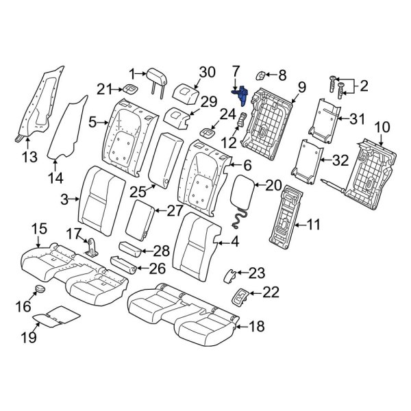 Folding Seat Latch