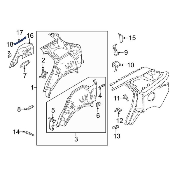 Wheel Housing Side Panel Brace