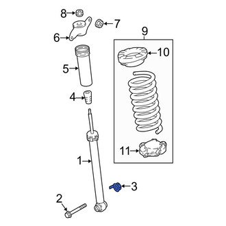 Land Rover OE - Lower Suspension Shock Absorber Nut
