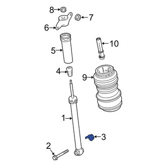 Land Rover OE - Lower Suspension Shock Absorber Nut