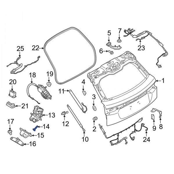 Liftgate Latch Bolt