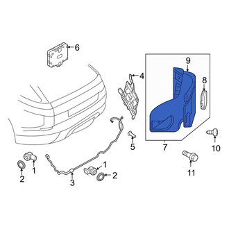 Land Rover OE - Rear Right Blind Spot Detection System Warning Sensor Bracket