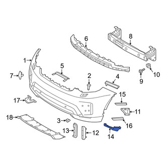 Land Rover OE - Front Left Spoiler