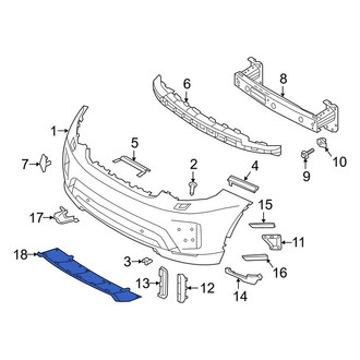 Land Rover OE - Front Bumper Splash Shield