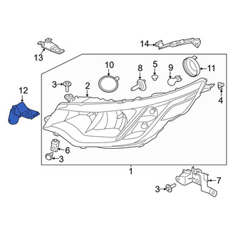 Land Rover OE - Left Lower Headlight Bracket