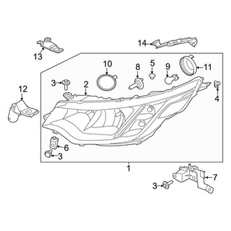 Land Rover OE - Front Left Headlight Assembly
