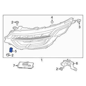 Land Rover OE - Right Inner Headlight Bracket