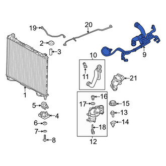 Land Rover OE - Upper Radiator Coolant Hose
