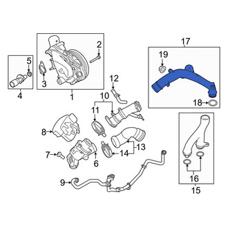 Land Rover OE - Engine Coolant Crossover Pipe