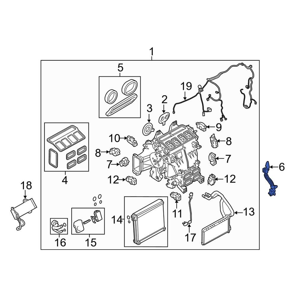 Land Rover OE LR036377 - Front A/C Evaporator Drain