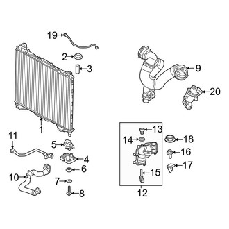 Land Rover OE - Cooling - Radiator & Components (Main), (3.0L)