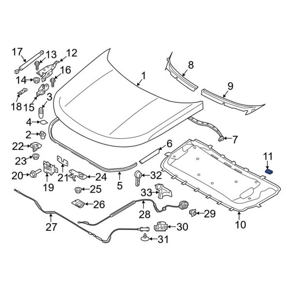 Hood Insulation Pad Clip