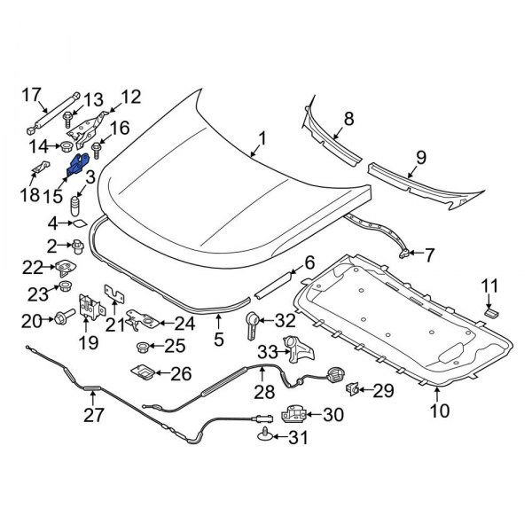 Hood Hinge Bracket