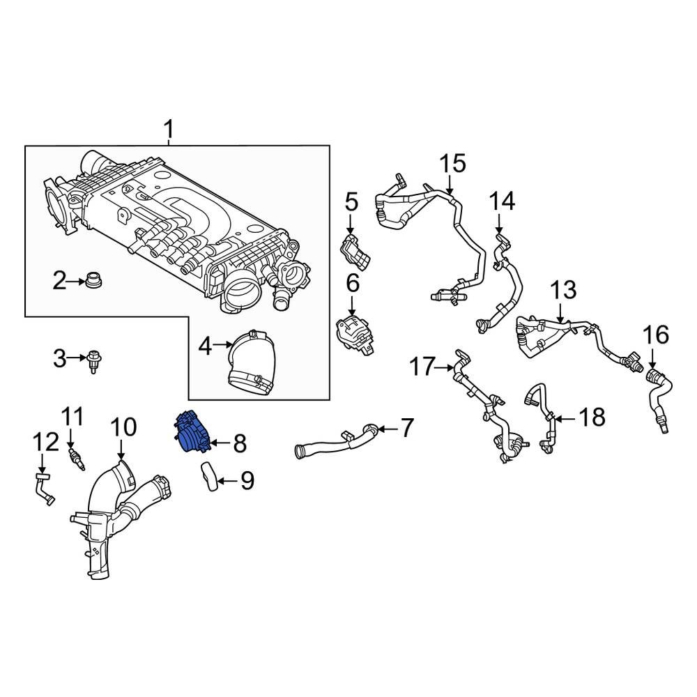 Land Rover OE LR121780 Intercooler Coolant Diverter Valve