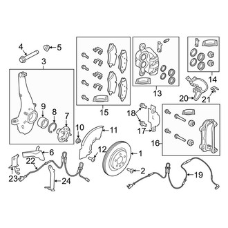 Land Rover OE - Front Suspension - Brake Components