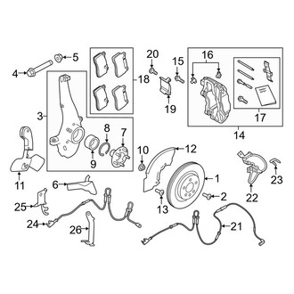 Land Rover OE - Front Suspension - Brake Components