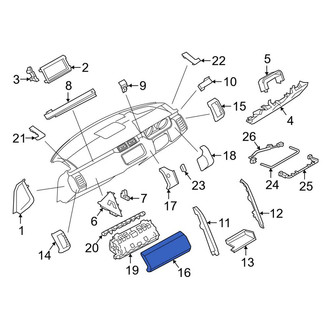 Land Rover OE - Right Instrument Panel Pad