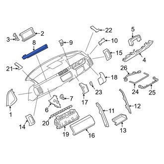 Land Rover OE - Right Instrument Panel Molding