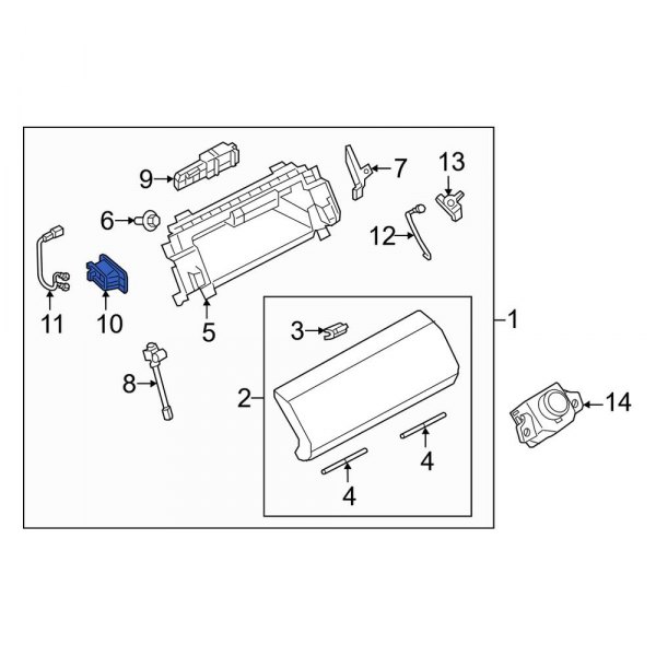 Glove Box Light Bracket