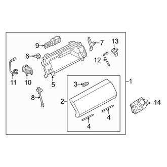 Land Rover OE - Front Upper Glove Box Assembly