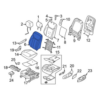 Land Rover OE - Front Right Seat Back Cushion Cover