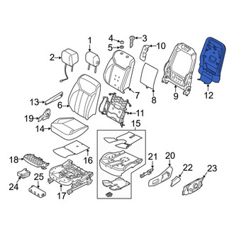 Land Rover OE - Front Right Seat Back Panel